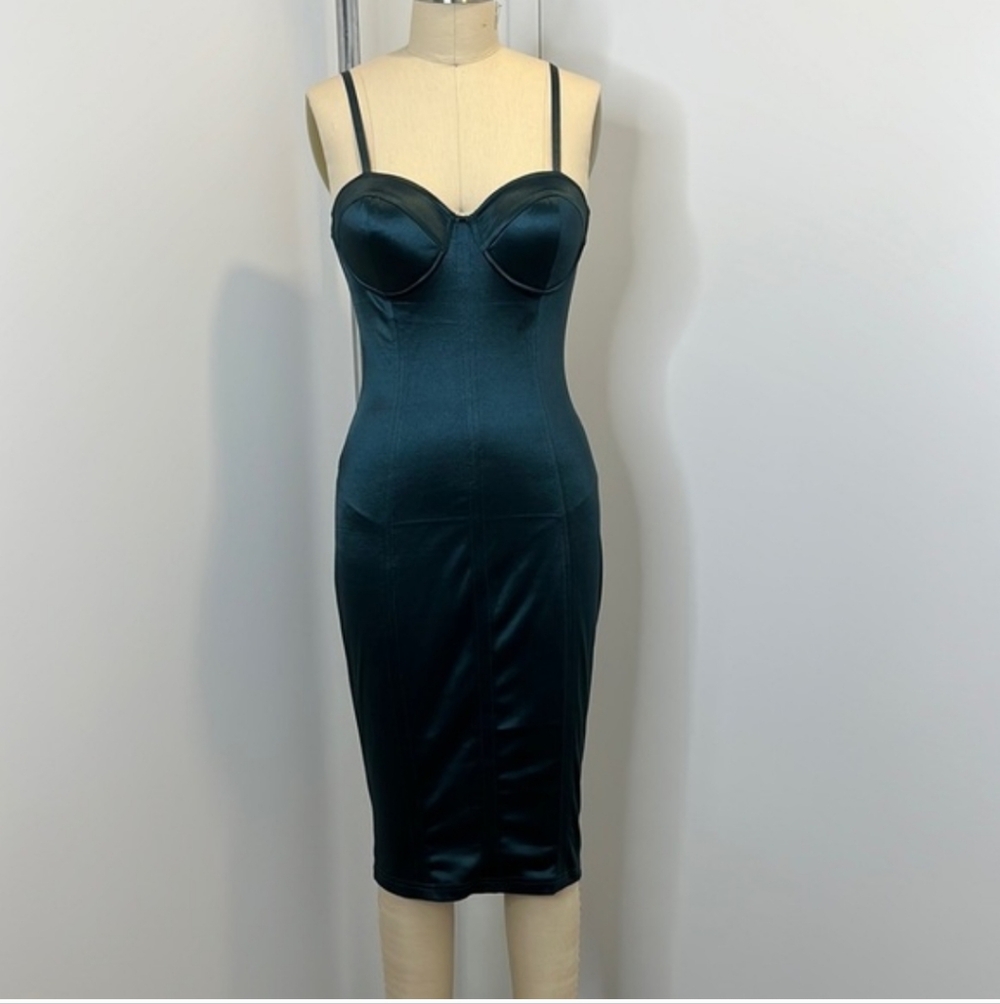 Satin Bustier Dress